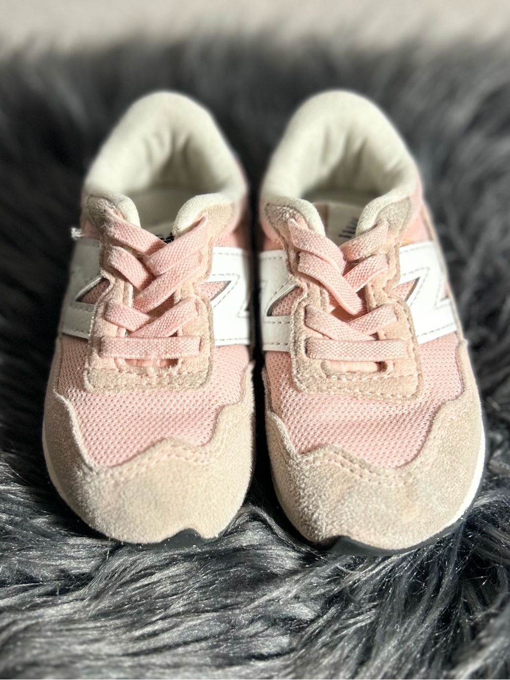 New Balance Toddlers' 237 Sneaker Pink Mesh Casual Sneakers Size 6 - Picture 3 of 11
